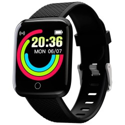 Denver Smartwatch met Stappenteller - Sporthorloge - Hartslagmeter - Bloeddrukmeter - SW154 - Zwart